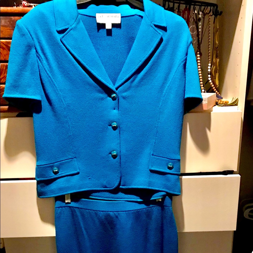St. John knit collection, skirt has a small stain